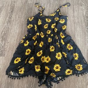 Sunflower romper, super cute